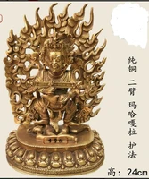 001138china tibet bronze vajrapani mahakala buddha statue