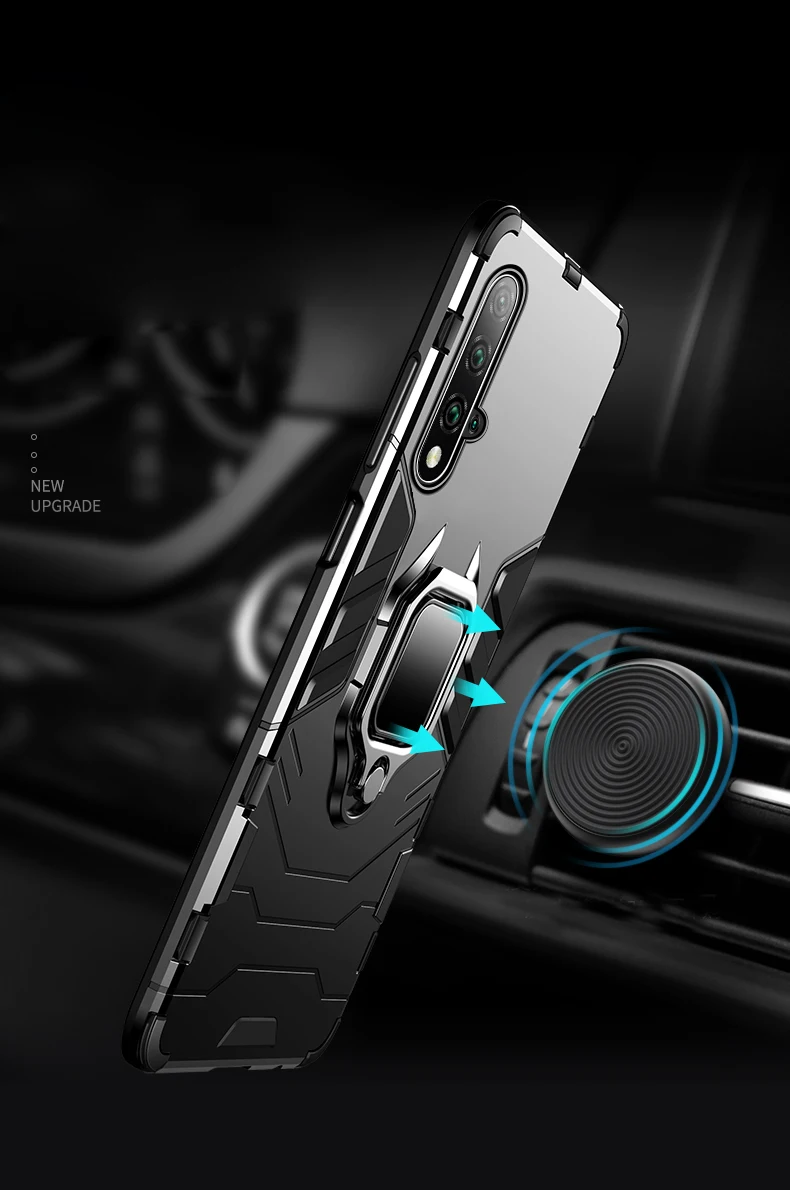 Honor 20 Lite сверхмощный бронированный магнитный держатель-кольцо для пальца