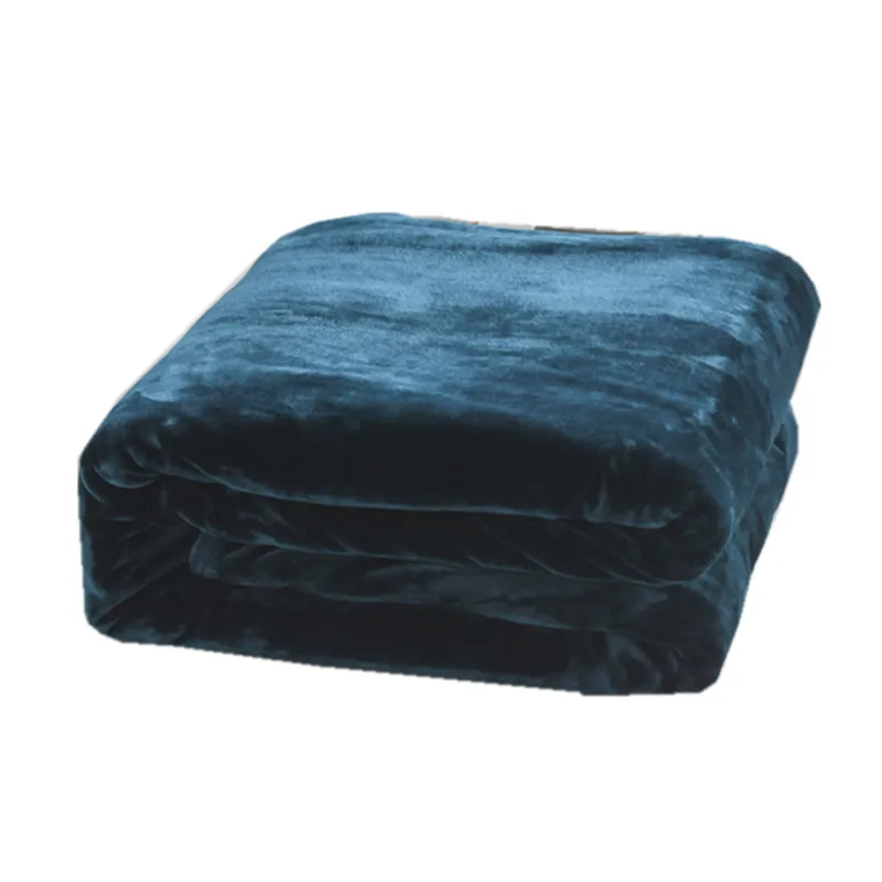 

Winter Solid Thick Flannel Blankets Luxury Soft Bed Cover Coverlet For Bed Milk FleeceThrow Blanket Twin Queen Size
