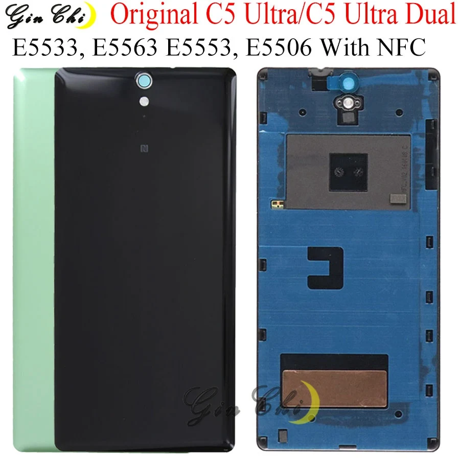 Оригинальная Крышка батарейного отсека для Sony C5 Ultra задняя крышка Xperia E5553 корпуса