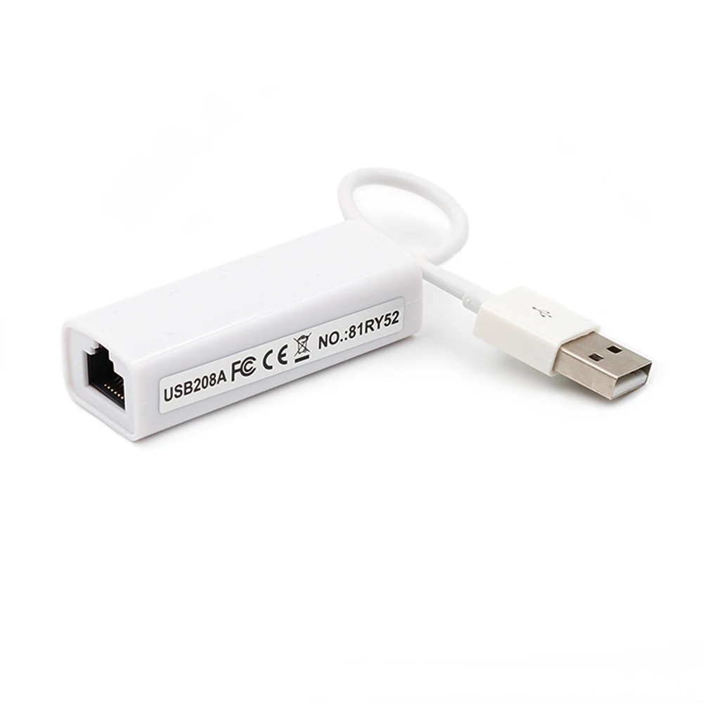 Сетевой адаптер USB к RJ45 Ethernet Lan для ПК ноутбука Windows Mac ChromeOS Linux Сетевая карта 100Mbp Plug
