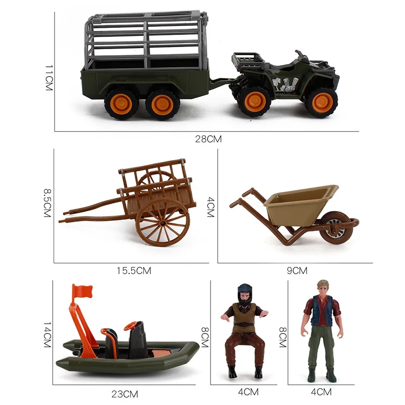 1:25 Scale Farm Ranch Props Plastic PVC Scene Model kit Famrer Action Figure DIY Motorcycle Airship Driver Decor Accessories Toy | Игрушки и