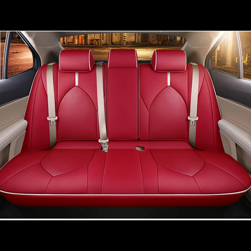 Customized PU Leather Car Seat Cover Set Special For Toyota Camry 70 2018 2019 Auto Protector Cushion Accessories Interior | Автомобили и