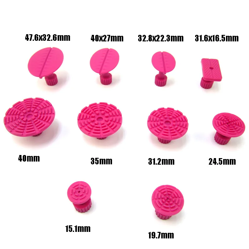 

52pc Auto Repair Tools Kits Durable Plastic Ding Glue Tabs Painless Dent Repair Paintless Car Body Dent Remover Glue Puller Tabs