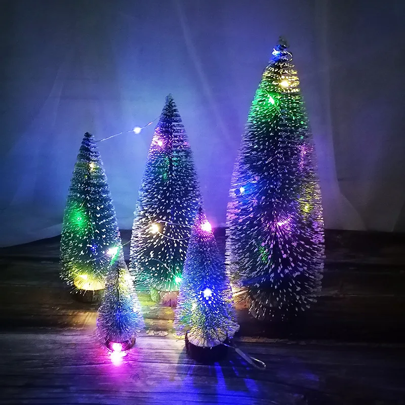 

Christmas Tree Lights Decor For Room Festoon Led Light New Year 2022 Decor 10/15/20CM Battery-Operated