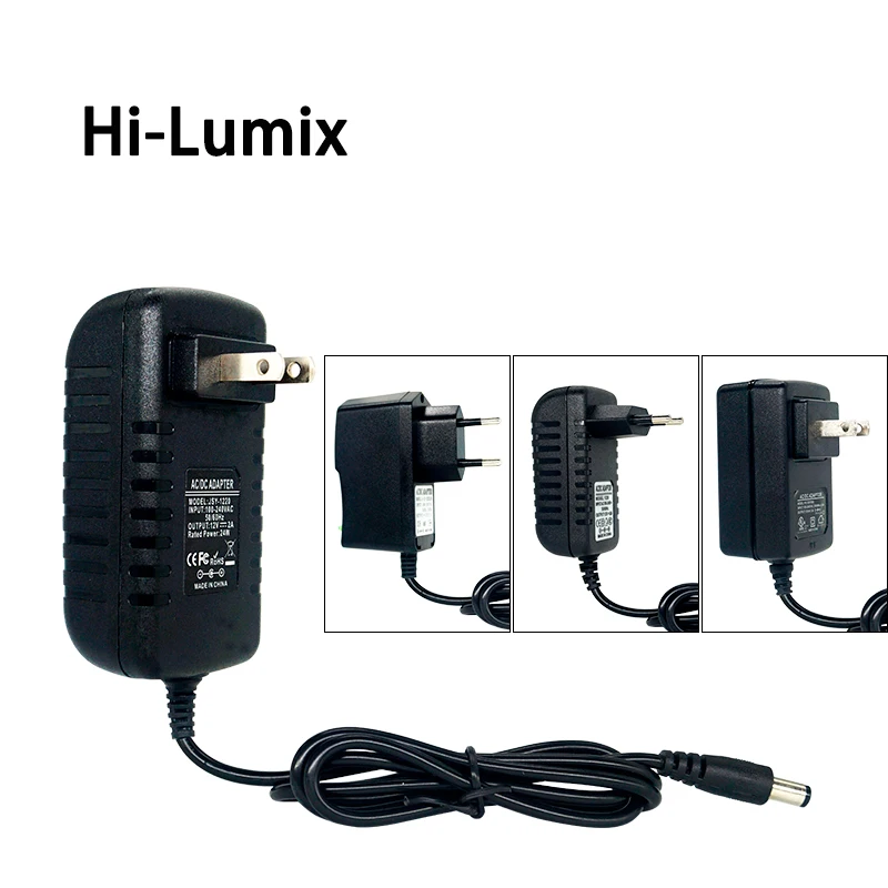 

Hi-Lumix 12V Power Supply DC12V Unit 1A 2A 3A 5A 6A Transformer AC 110V 220V 220 V to DC 12 Volts 12 V LED Driver for LED Strip