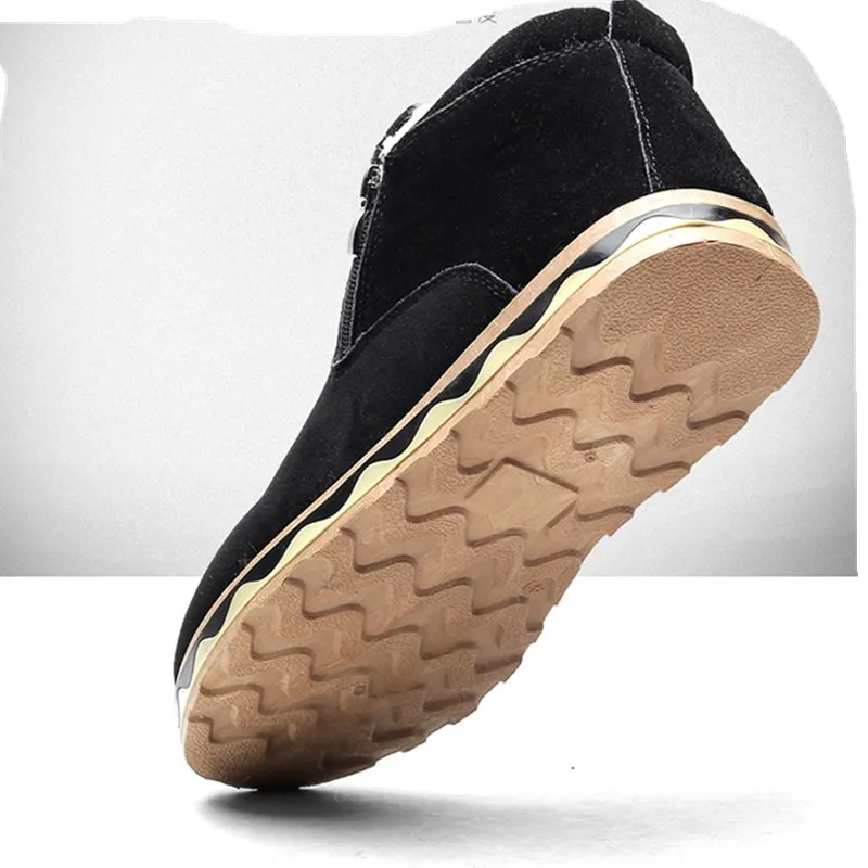 Мужские Нескользящие ботинки зимние теплые удобные рабочие в стиле ретро Chaussure