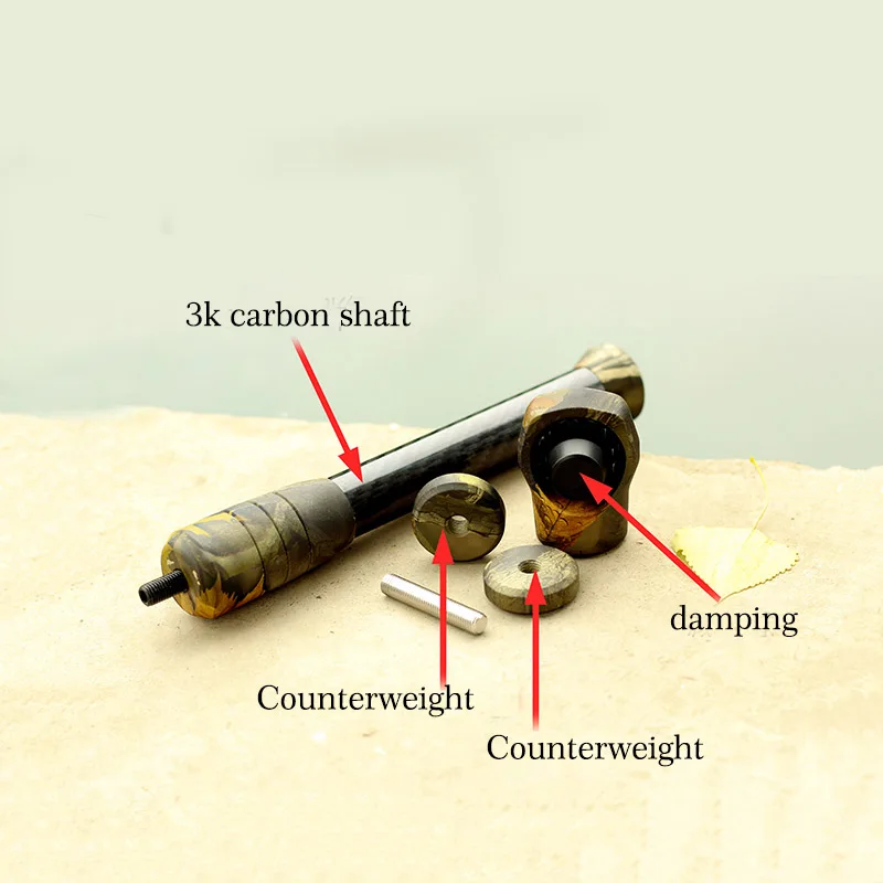 6 8 inches Archery Stabilizer Compound Bow Metal Damping Shock Absorber Hunting Shooting Dampener Equipment Accessory Tools | Спорт и