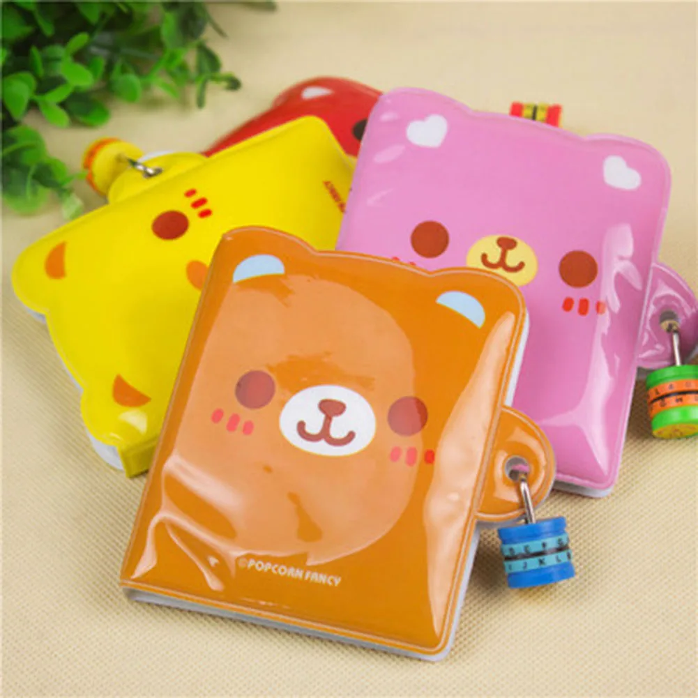 Lovely Goods Gift Password Lock Notebook Stationery Special Diary Notepad Simple Grateful Magic Funny Color Random