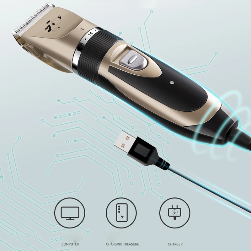 Триммер для собак и кошек Аккумуляторный аппарат с низким уровнем шума удаление