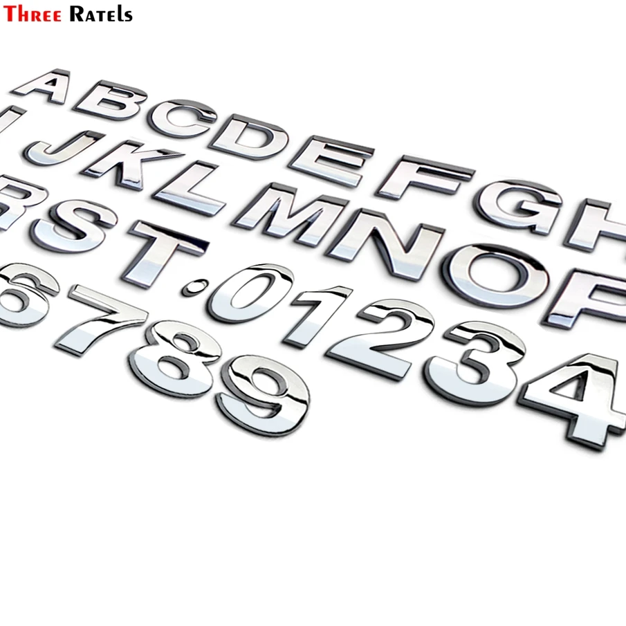 25 мм 3D Стайлинг автомобиля Металл серебристый/черный DIY дуга буквы хромированный