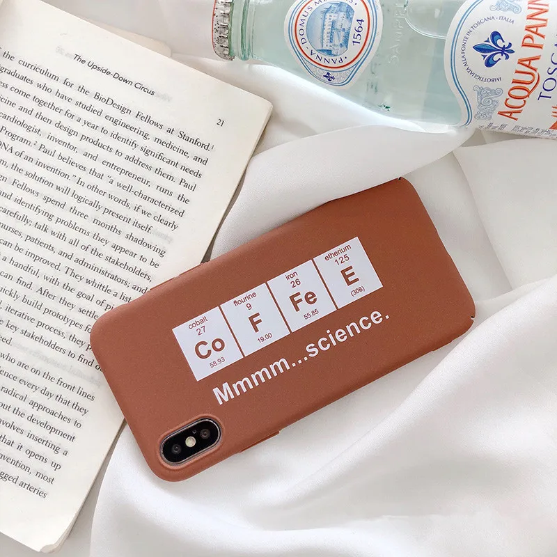 Retro Art Letter illustration Korean Phone Case For iPhone 7 Puls 6 6S 8 X Xs XR Max Cases Hard Matte Cover Coque | Мобильные