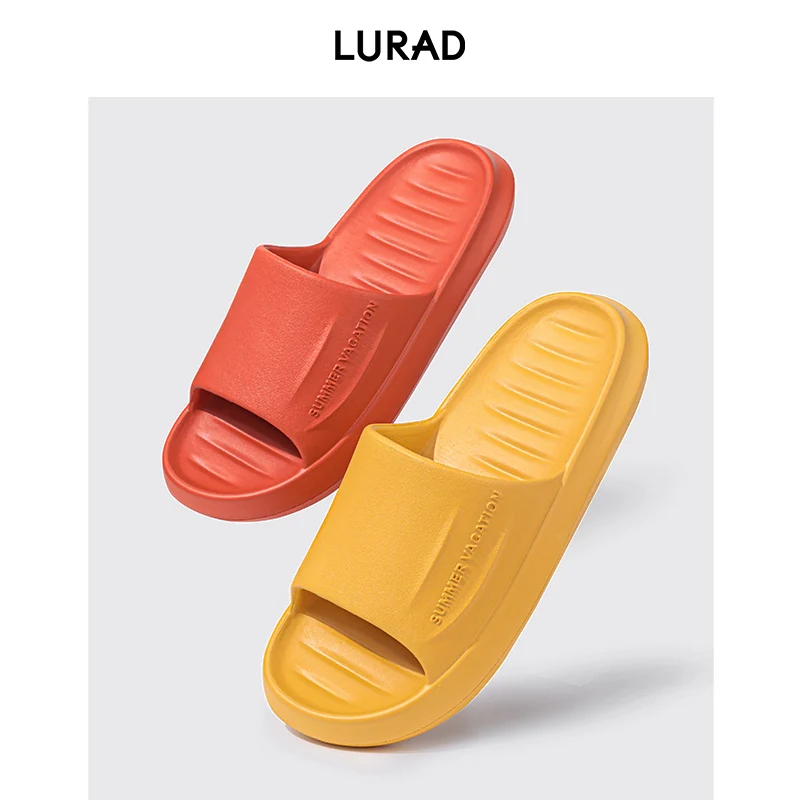 

Ladies slippers male summer non-slip couple bathroom soft bottom outdoor indoor household bathing thick bottom household sandals