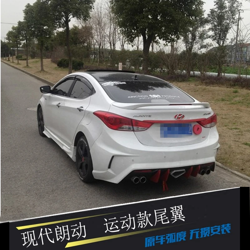 Спойлер для Hyundai Elantra 2012 2013 2014 2015 автомобильное украшение в виде хвостового крыла