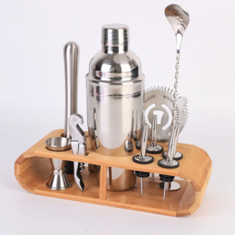 Коктейльный набор из нержавеющей стали домашний 11 шт Вечерние барный коктейль