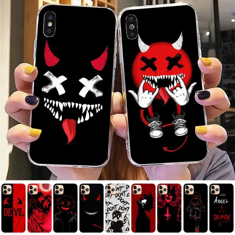 

Yinuoda Devil Bad Boy Anime Phone Case for iPhone 11 12 13 mini pro XS MAX 8 7 6 6S Plus X 5S SE 2020 XR case