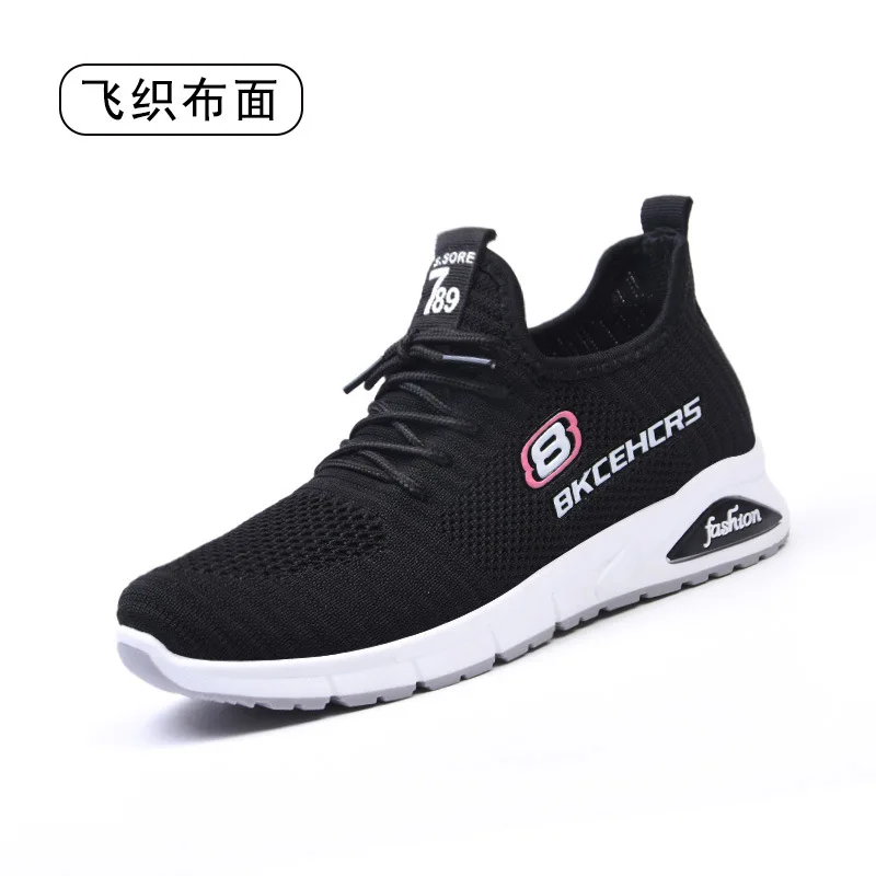

2021 new fashion fly woven lace-up casual shoes Large size Women's shoes sneakers zapatillas mujer chaussure femme
