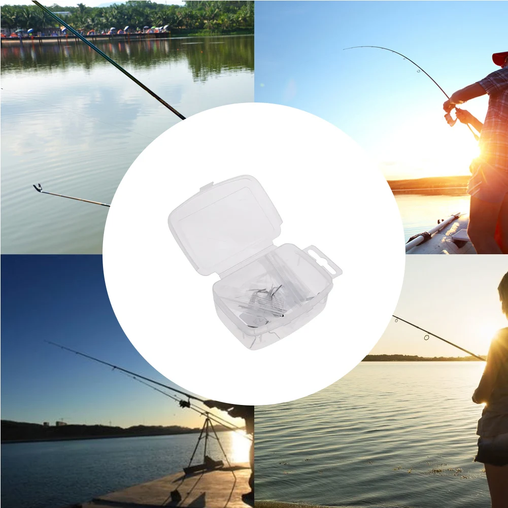 

Fly Fishing Rod Guide Tip Repair Kit Set DIY Eye Rings Snake Guides With Different Size Stainless Steel Frames For Rod Building