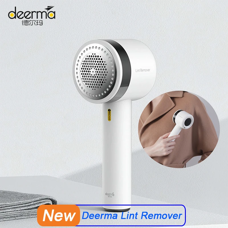 Машинка для удаления ворса Deerma скрытая липкая трубка волос usb зарядка триммер