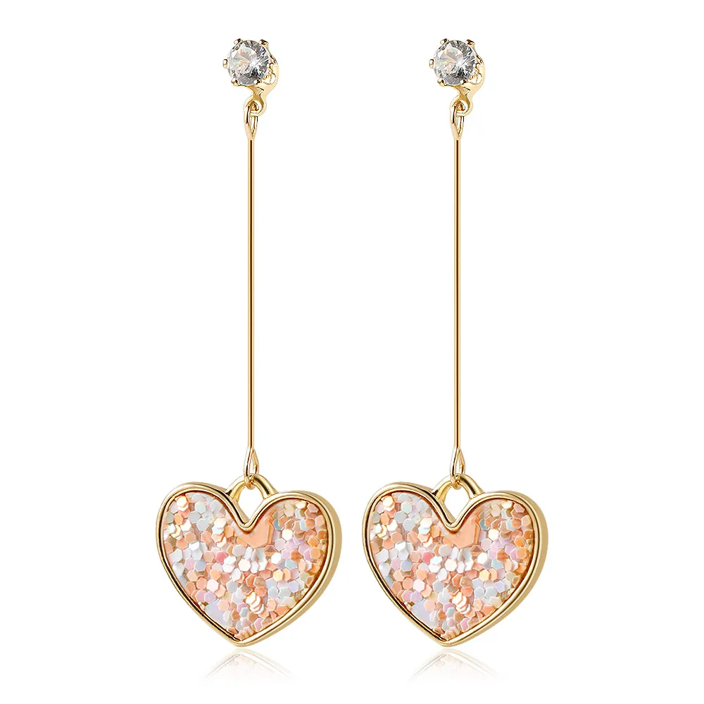 Женские Висячие серьги ZWC длинные геометрические в Корейском стиле подарок для