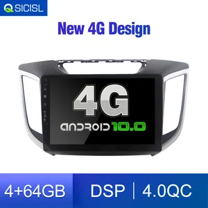 64gb 4g sim android 10 0 car radio multimedia for hyundai ix25 creta 2015 2018 free 4g modem for 4g sim card car radio gps free global shipping