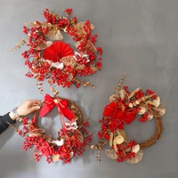 diy christmas wreath garlands door hanging window ornaments xmas decorations for home party decor new year 2022 navidad noel