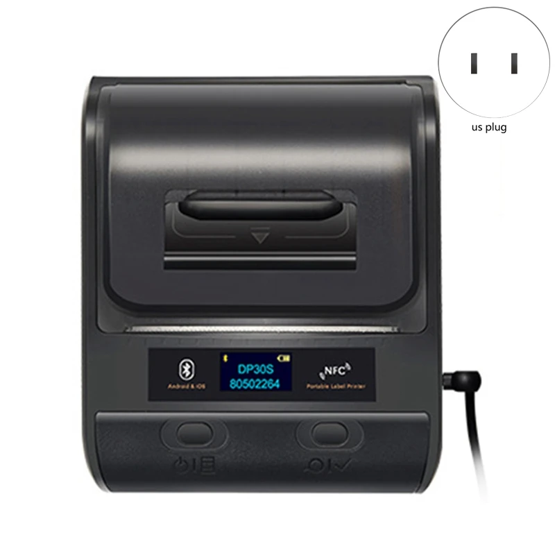 80 мм Термопринтер для этикеток Bluetooth принтер смарт штрих кодов или QR Android и