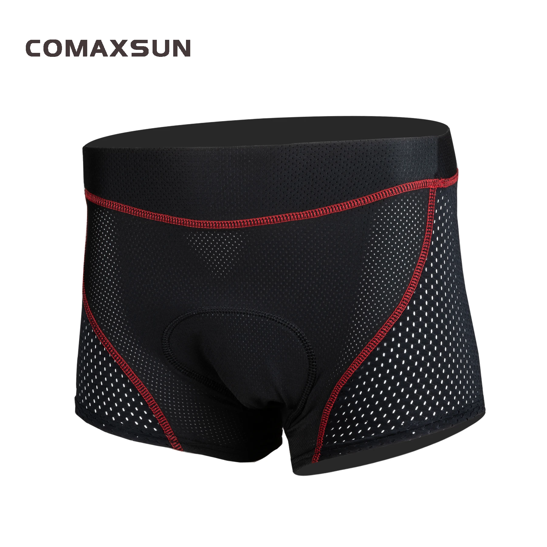 Велосипедные шорты COMAXSUN Pro противоударные черные трусы с гелевыми вставками 5D