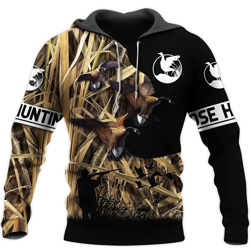 

Fashion duck hunting camouflage 3D printing men's / women's street hip hop Hoodie / Sweatshirt / casual Harajuku zipper Hoodie