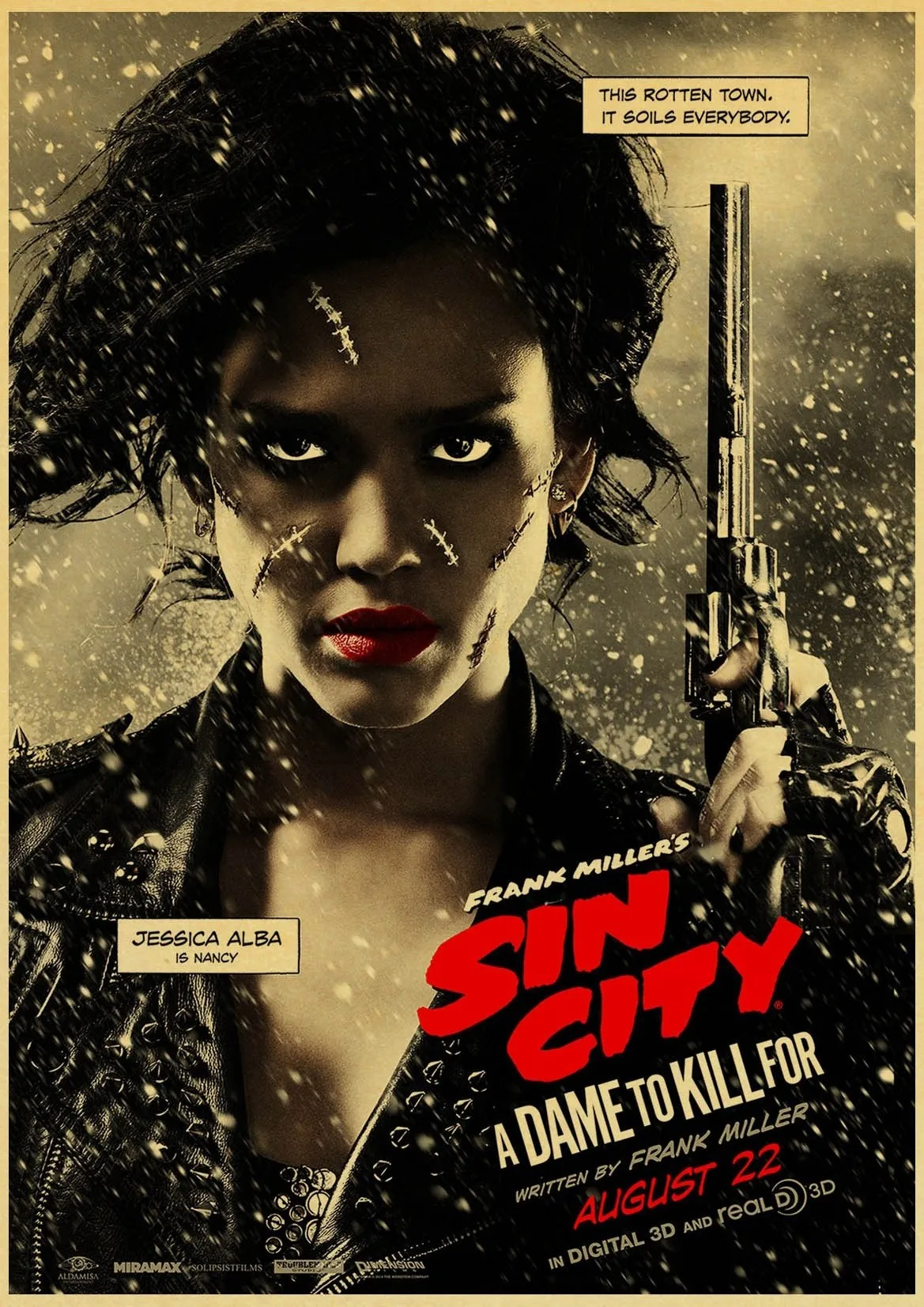 Sin City Плакат из крафт бумаги ретро постер винтажный настенный Декор для дома бара