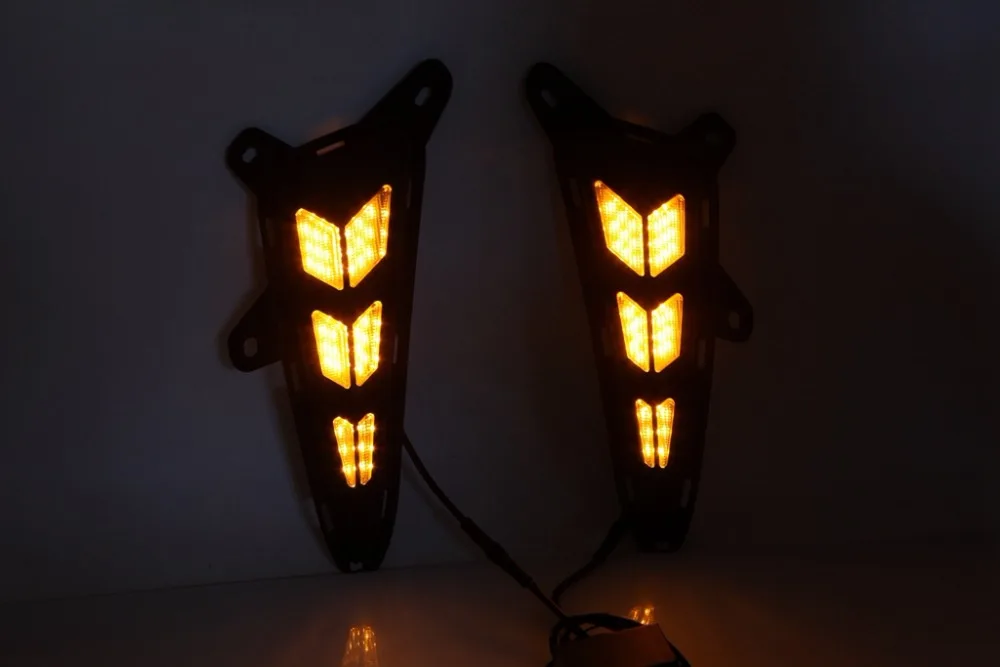 

Eosuns Led Drl Daytime Running Light with Dim Control + Yellow Turn Signal + Wireless Switch for Toyota Chr C-hr 2017 2018