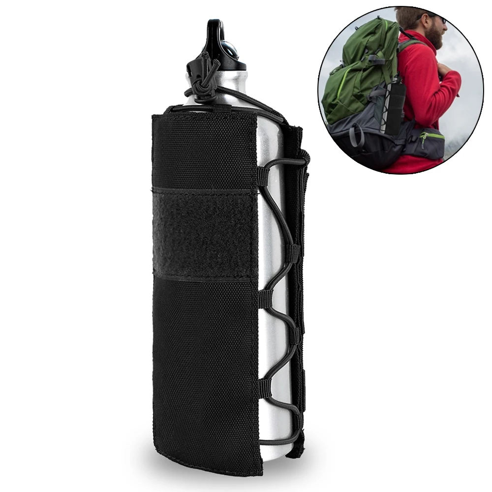 2L Тактический Molle Чехол для бутылки воды Анти-потеря регулируемый ремень кобура для велоспорта Пешие Прогулки Рюкзак жилет сумка