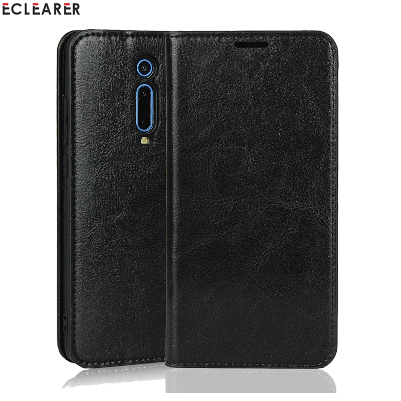 Чехол-Кошелек ECLEARER для Xiao mi Red mi K20/Pro, роскошный чехол из натуральной кожи для Xiaomi mi 9T mi 9 T/Pro, слоты для карт, откидной Чехол