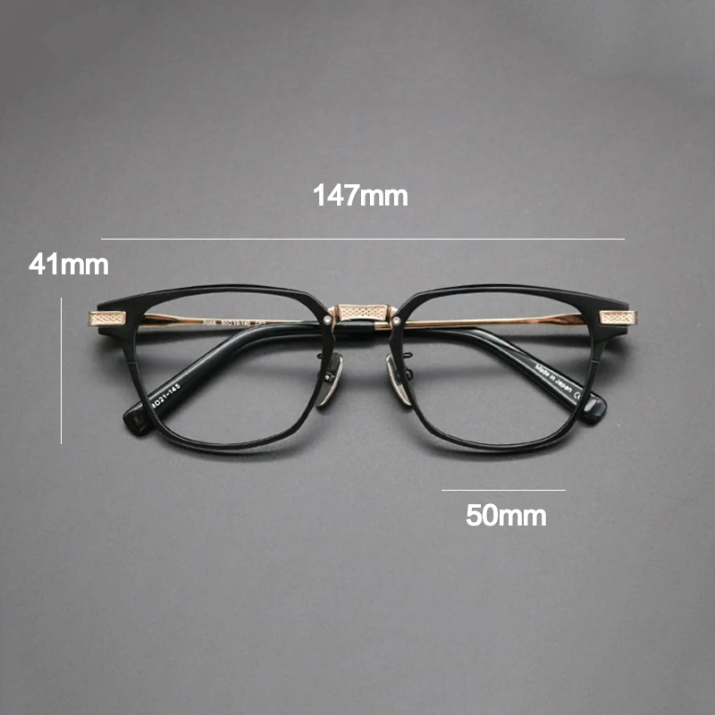 

Korea Retro Acetate Glasses Frame Men Women Prescription Myopia Optical New Eyeglasses Frame Male Luxury Titanium Leg Eyewear