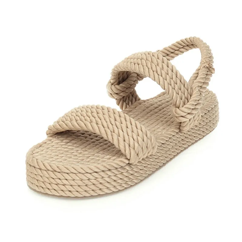 

Summer new thick soled twist women's sandals large