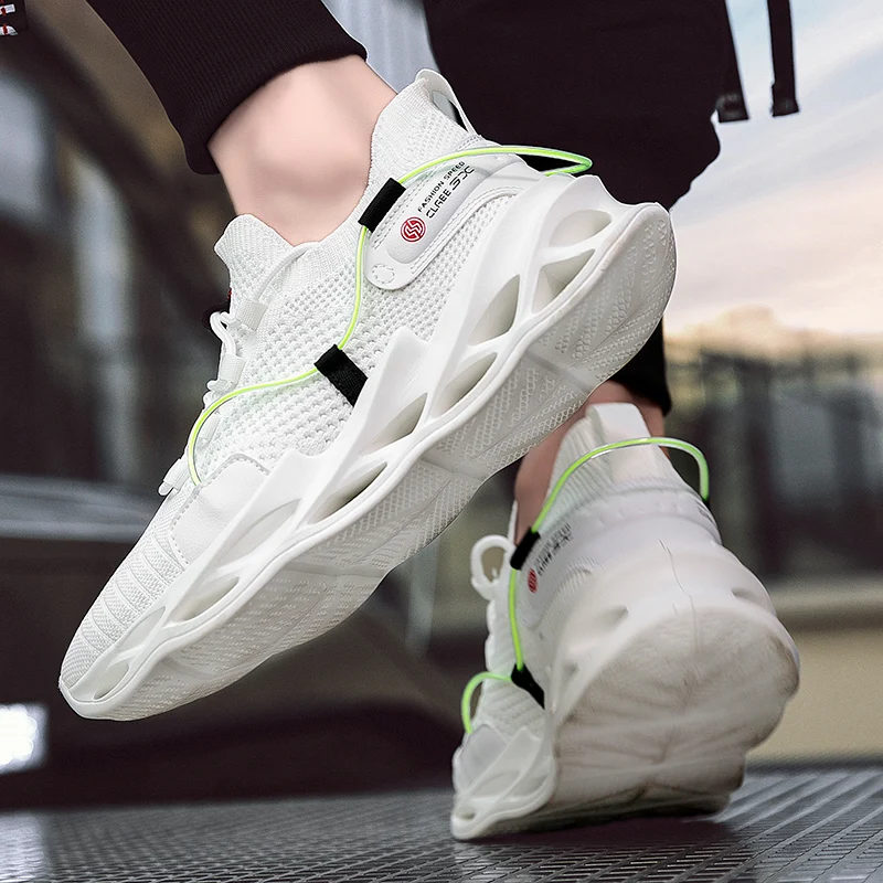 

New Arrival Men's Running Shoes Breathable Mesh Sneakers for Men Lightweight Male Jogging Sports Trainers Soft Spring Walking 45