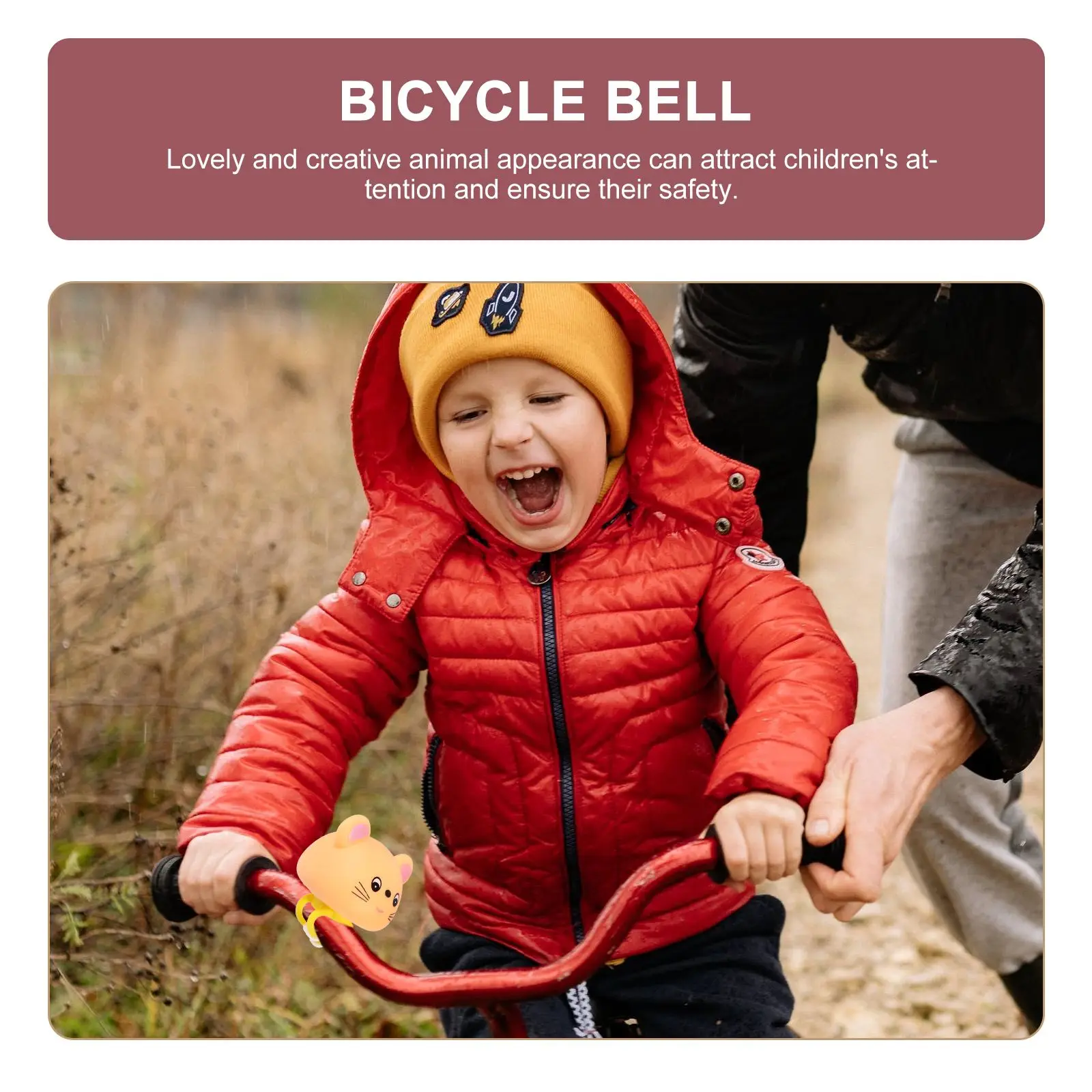 

4pcs Cartoon Bike Bell Bike Horn Ring Bike Bell Decorations For Children