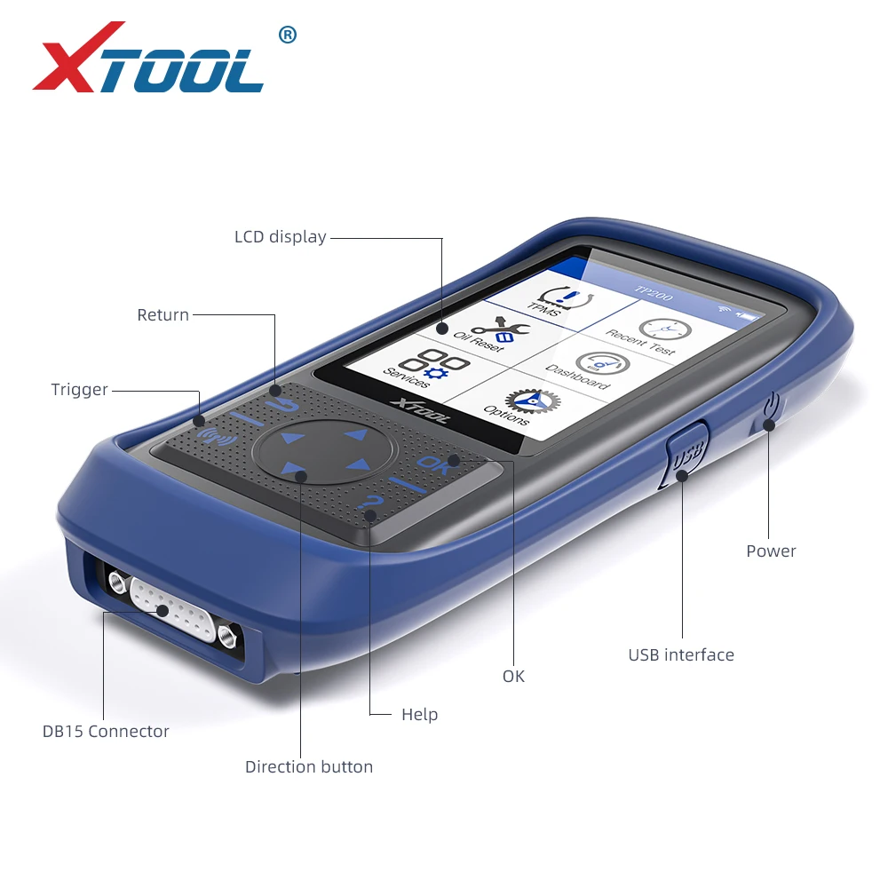 XTOOL 2019 TP200 TPMS диагностический инструмент для измерения давления в шинах OBD