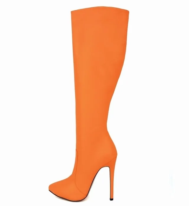С женские ботинки - Цвет: 769-3 orange matte