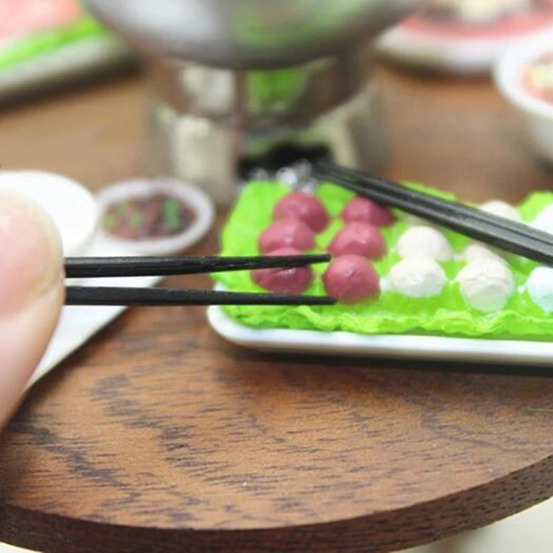 1/12 масштаб миниатюрный кукольный домик китайская миска палочки для еды набор