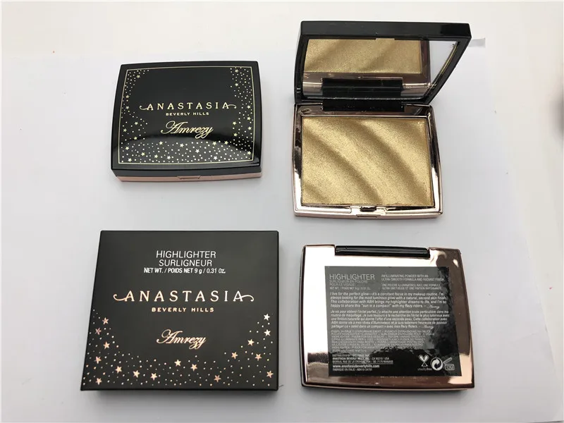 Хайлайтер AMREZY Anastasia для макияжа Палетка из розового дерева создания хайлайтера