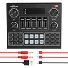 V9 Аудио Звуковая карта набор USB внешний Звуковой адаптер 3,5 мм гарнитура Live Studio микрофон Звуковой адаптер для ПК телефона компьютера Новый