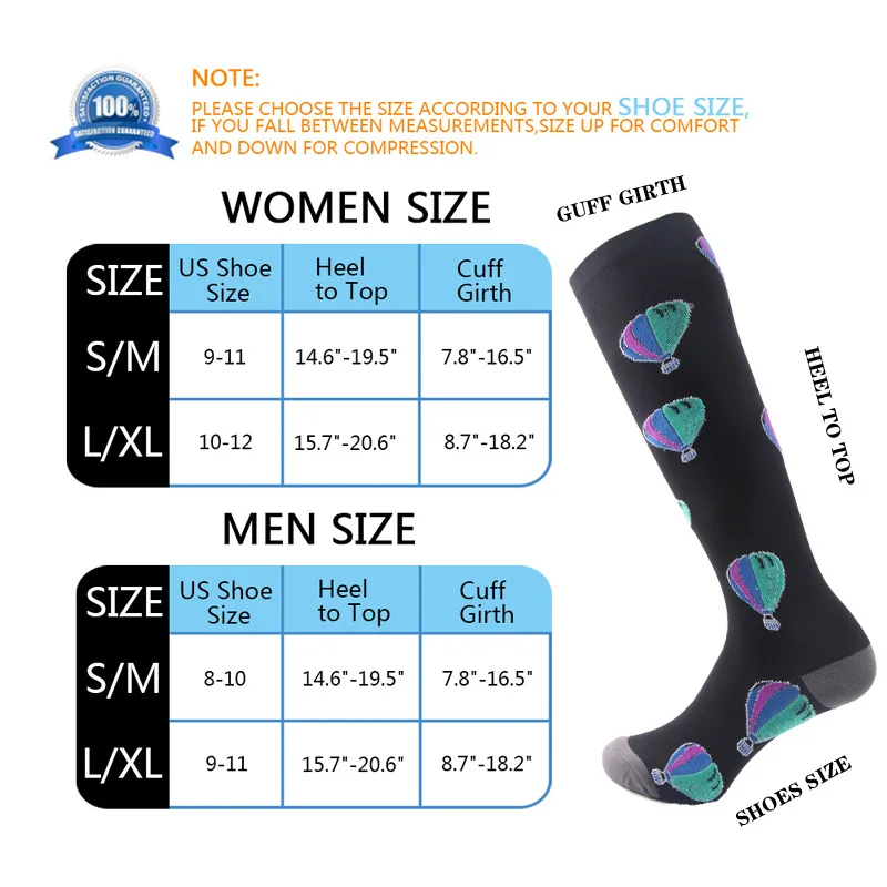 Мужская и женская компрессионная для кроссфита носки медицинского ухода чулки