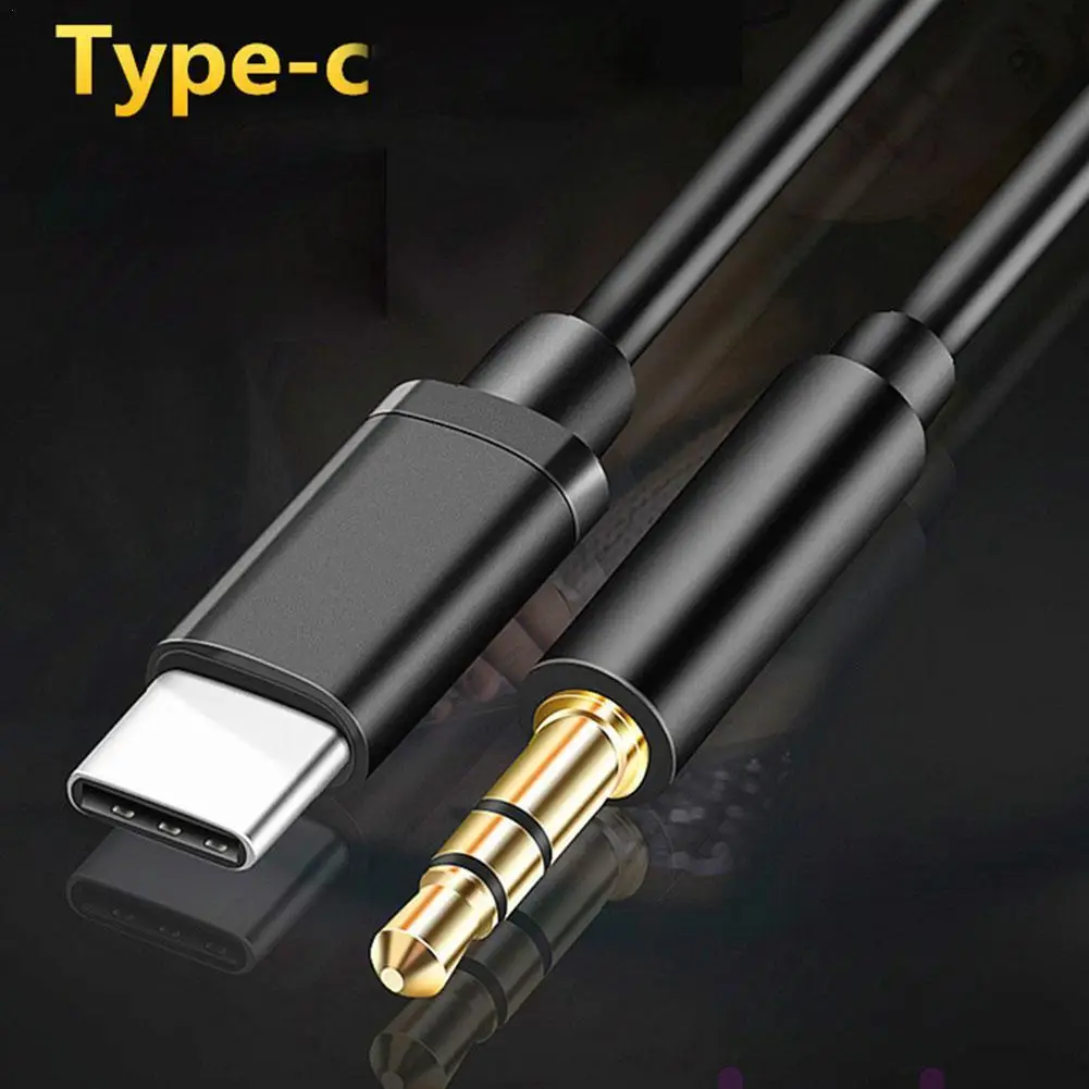 Aux Audio Cable Type C to 3.5mm Jack Adapter Cable Accessories Phone Speakers USBC Type-C Wire Line Car 3.5 To Adapter