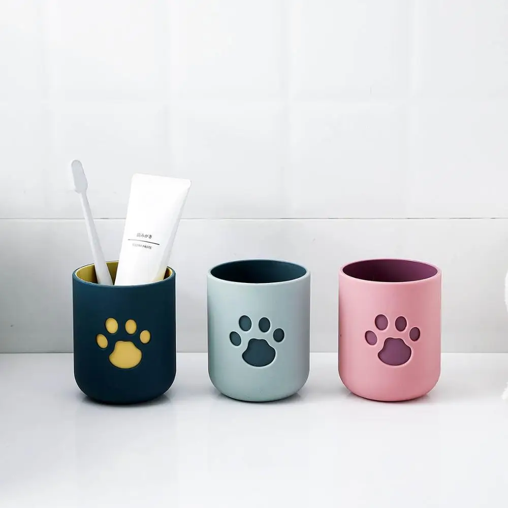 1 шт. стильные детские прочные стаканы для чистки зубов модные парные чашки рта