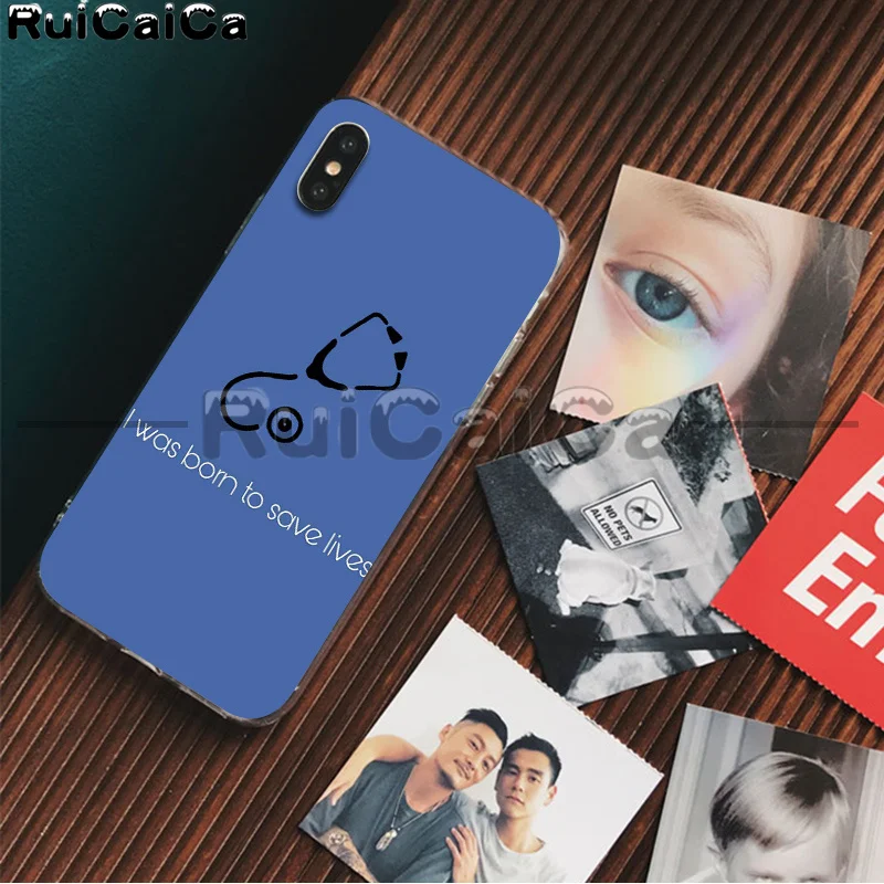 RuiCaiCa медицинский чехол для телефона, чехол для Apple iPhone 8 7 6 6S Plus X XS MAX 5 5S SE XR 11 11pro