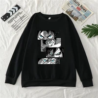 2021 autumn new hot anime print couple long sleeved pullover casual loose round neck cotton sweatshirt