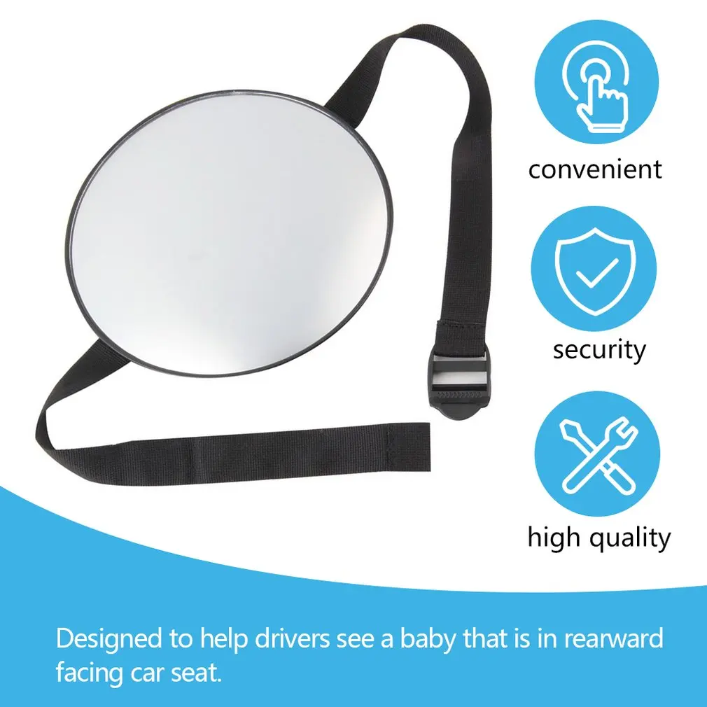 

Car Safety View Back Seat Mirror Baby Car Mirror Children Facing Rear Ward Infant Care Square Safety Kids Monitor