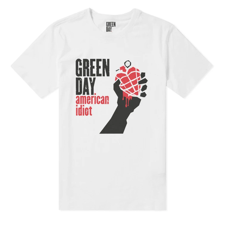 

Green Day Band rock print short-sleeved T-shirt cotton men's T-shirt