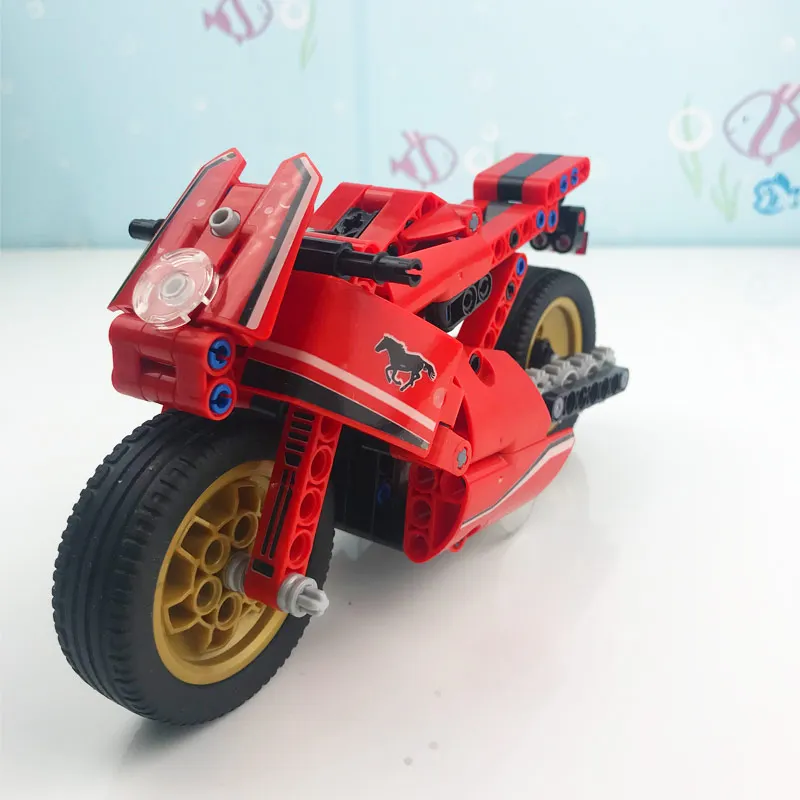 Сборочные строительные блоки 1:4 пластиковые детали для велосипеда модель